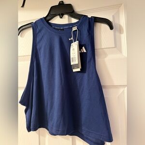 Adidas Women's Blue Crop Tank Top